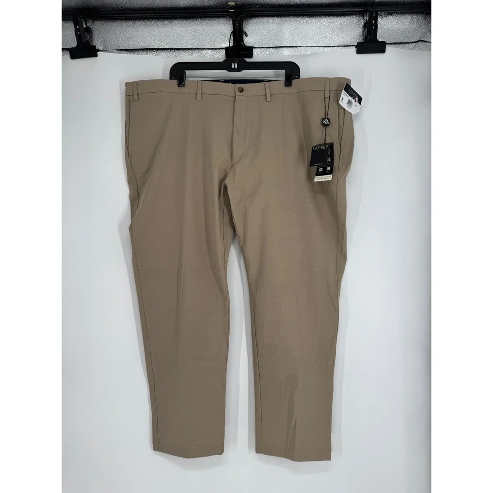 Lauren Ralph Lauren Dress Norton Active Pants 50x30 Khaki Stretch Classic Fit